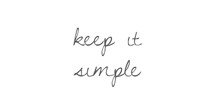 keep it simple on plain white background.
