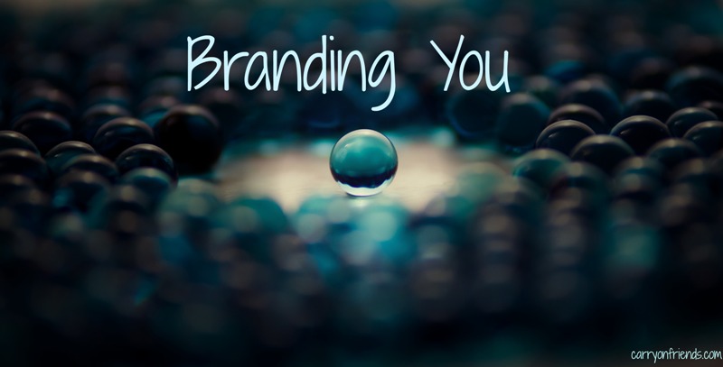 separate your self with personal branding showing blue marbles