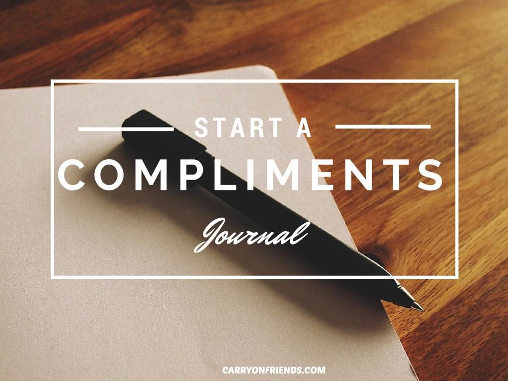 Pen on a book on a desk because Carry On Friends Suggests you Start a compliments journal