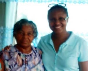 Kerry-Ann with her Caribbean Grandma Reid