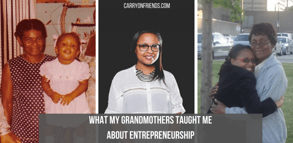 Kerry-Ann and her two Caribbean grandmothers who taught her about entrepreneurship