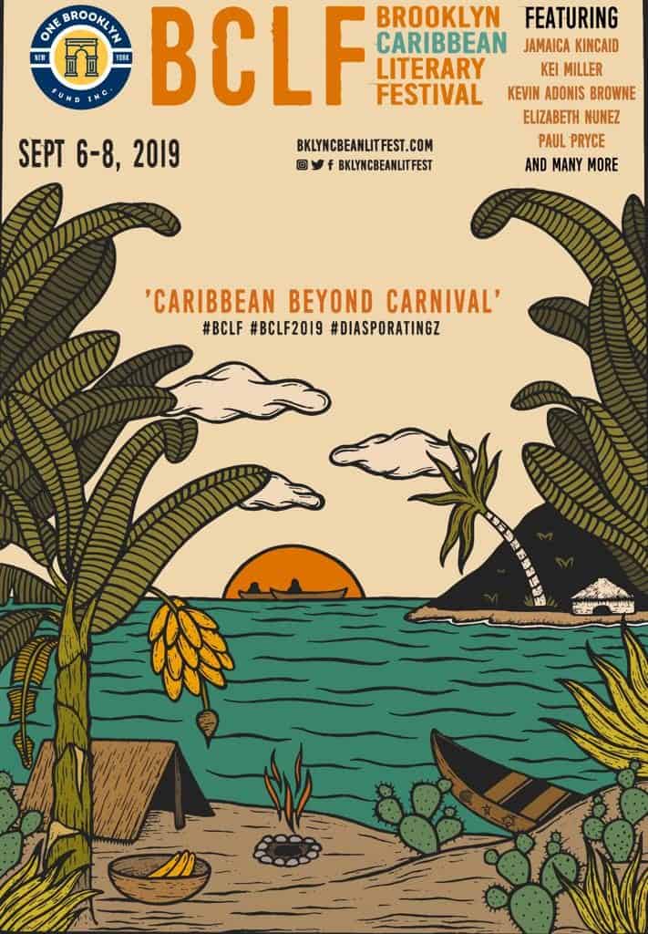 Poster of the Brooklyn Caribbean Literary Festival celebrating Caribbean Literature