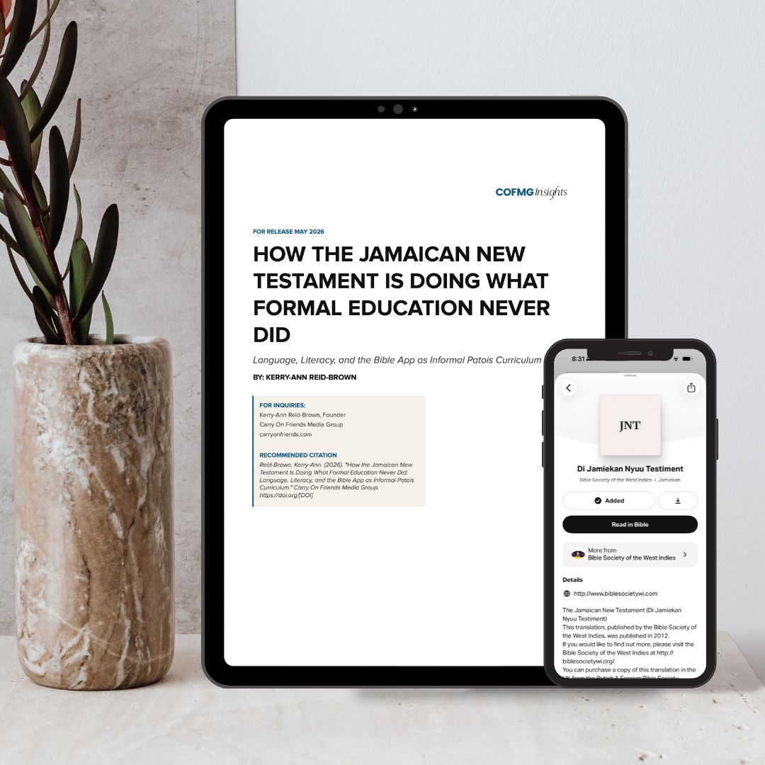 Jamaican New Testament for Jamaican Patois literacy